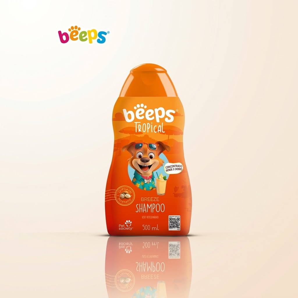 Shampoo Beeps Tropical Breeze (500mL)