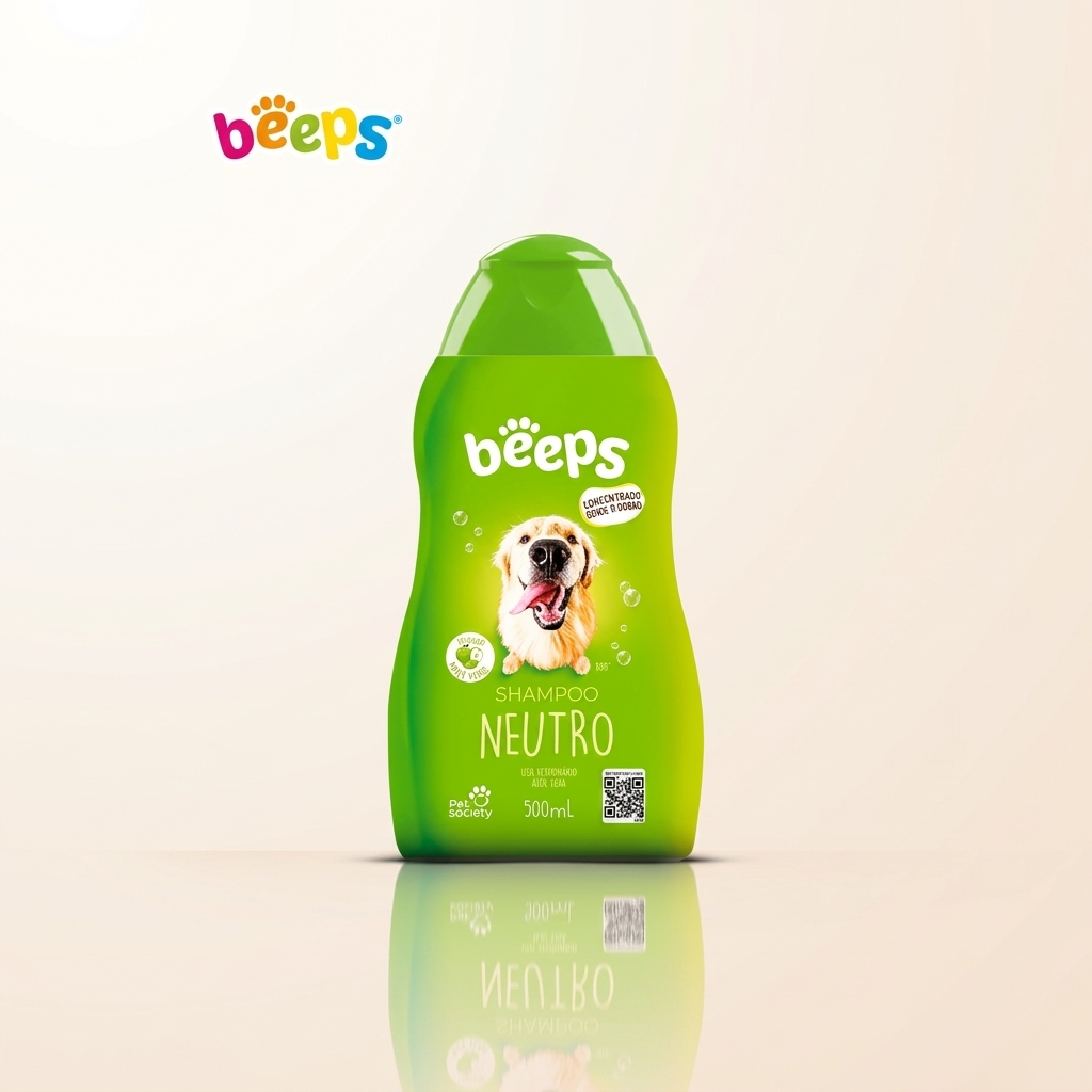 Shampoo Beeps Neutro Maçã Verde 500ml